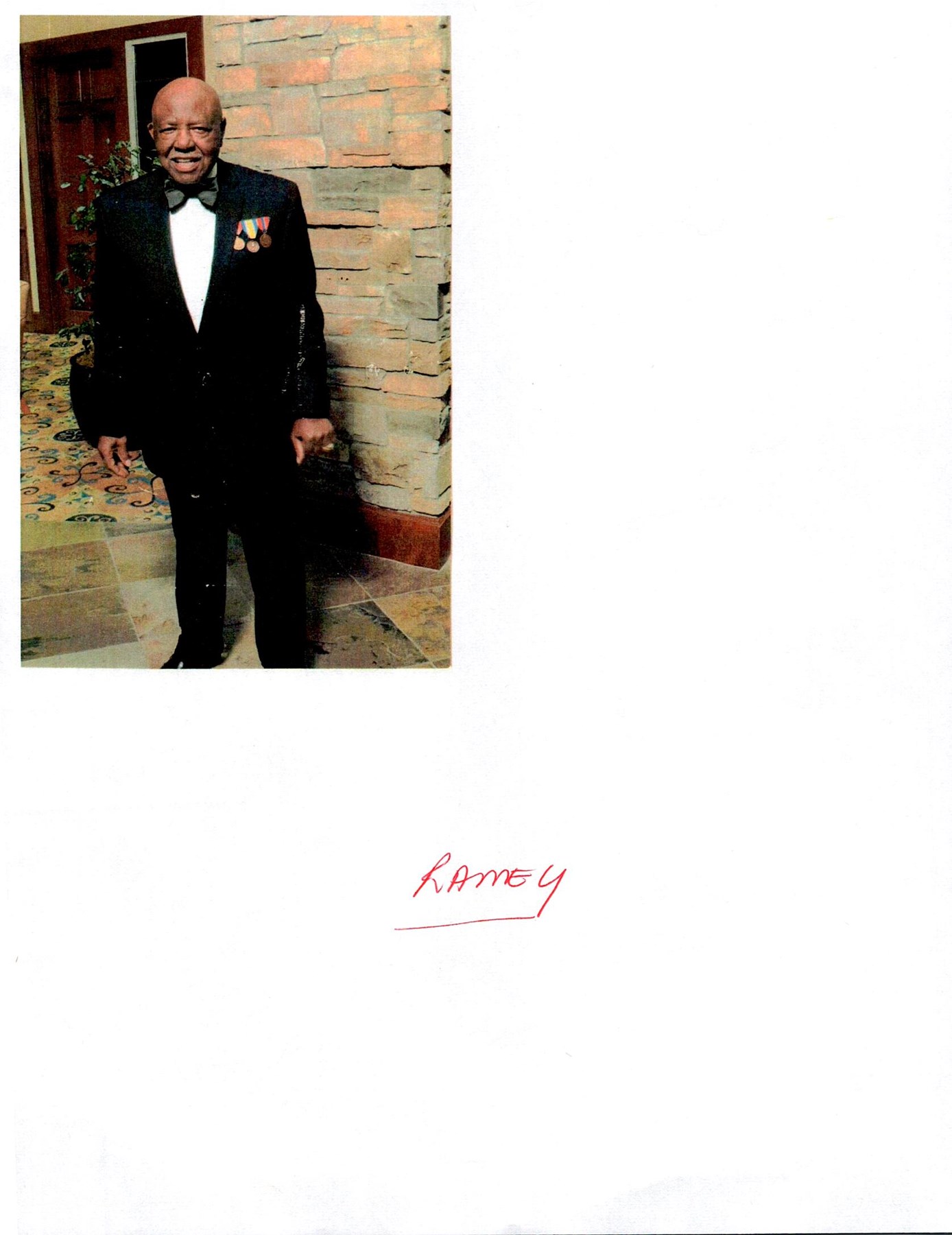 Avis de décès de Julius Ramey