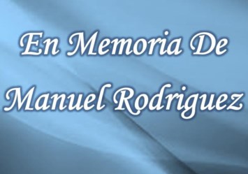 Obituario de Manuel Rodriguez