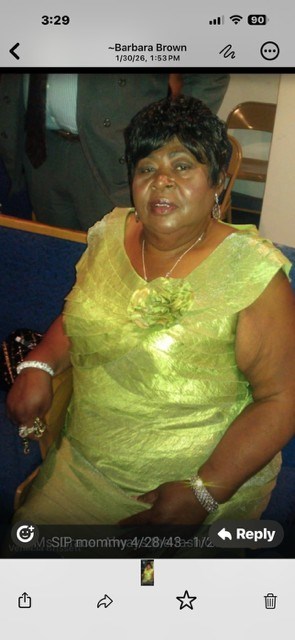 Avis de décès de Grace Cynthia Brown