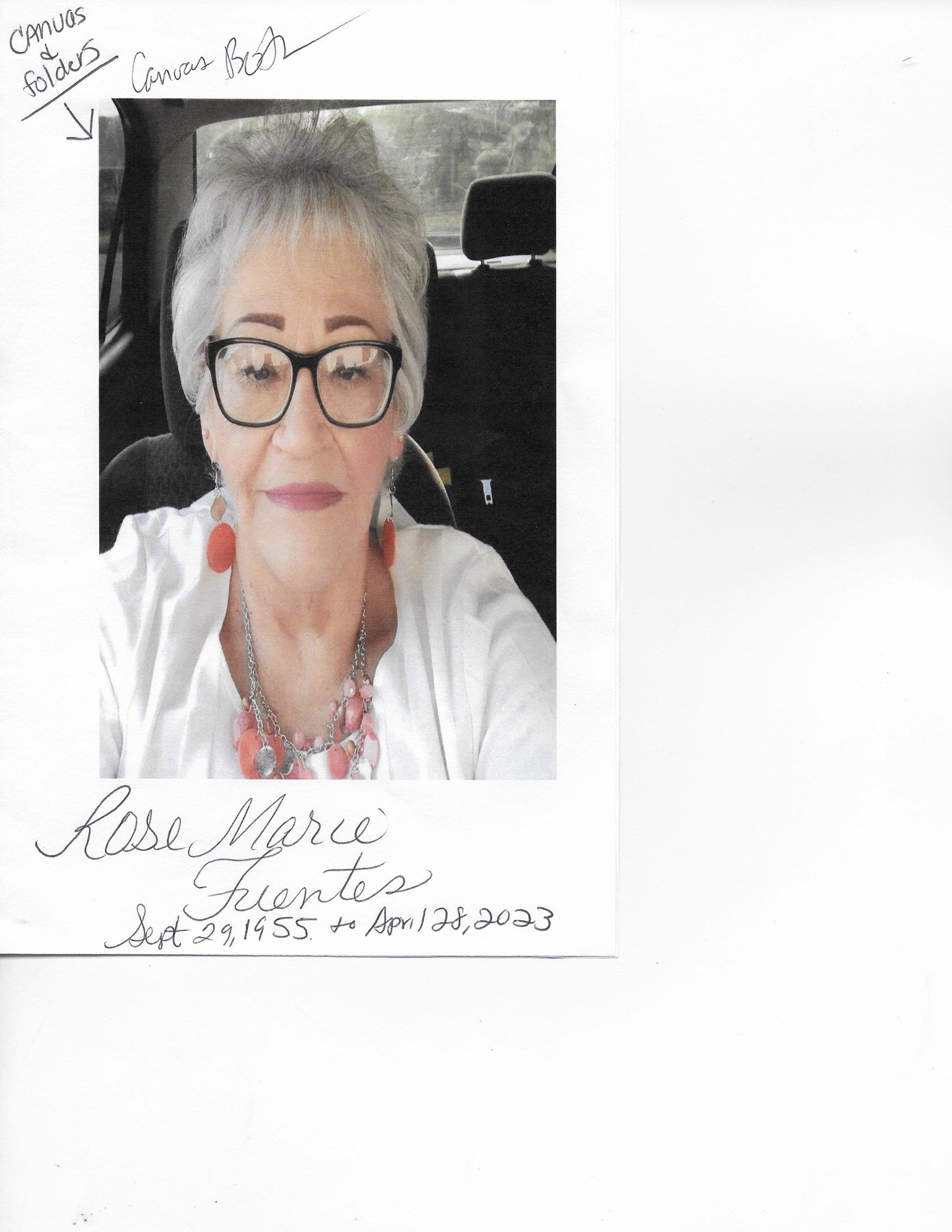 Obituary of Rose Marie Fuentes