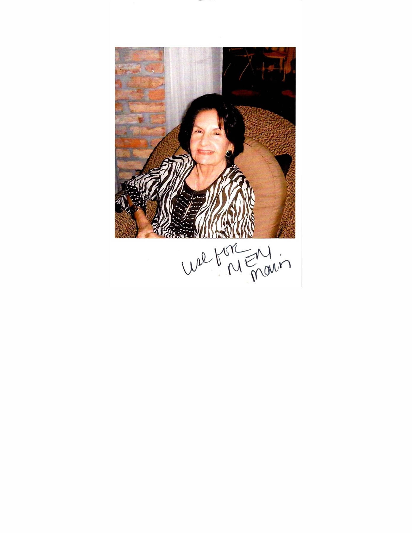 Obituary of Maria E. Vacas