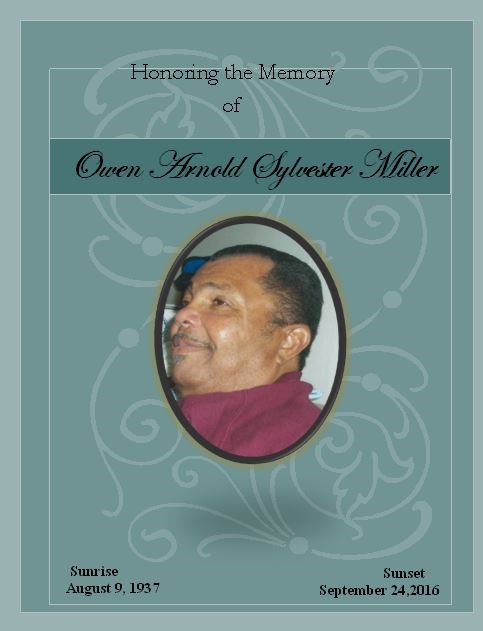 Obituary of Owen Arnold Sylvester Miller