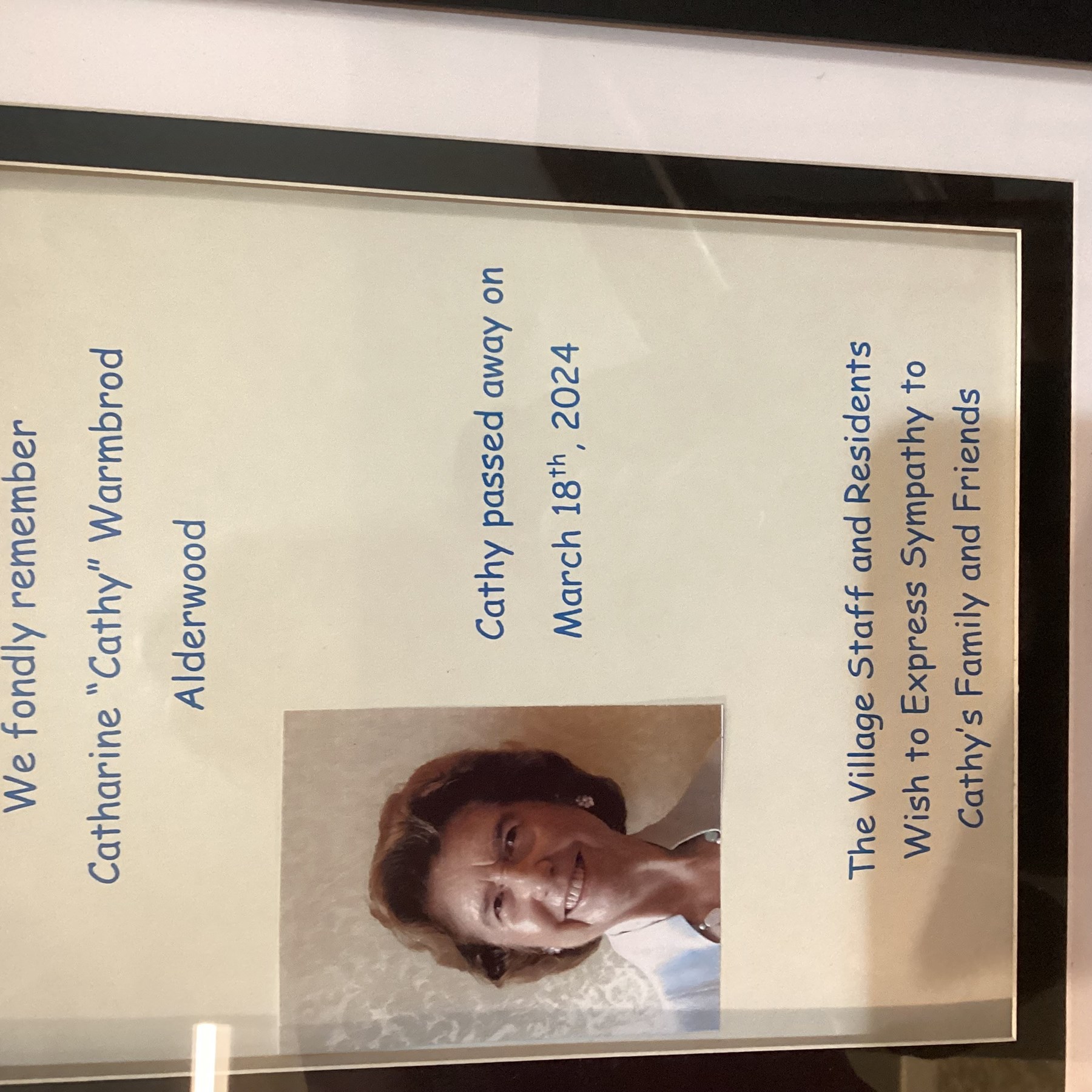 Obituary of Catharine "Cathy" Phelps Warmbrod