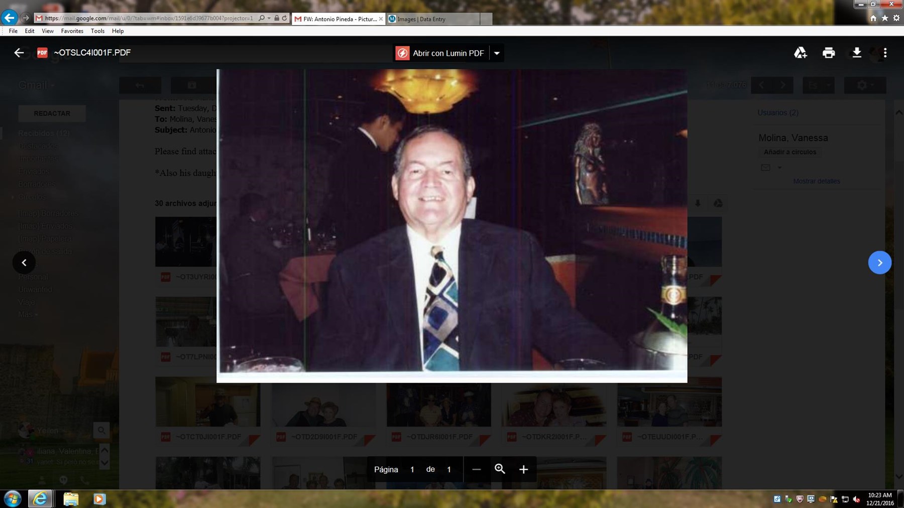 Obituary of Antonio A Pineda