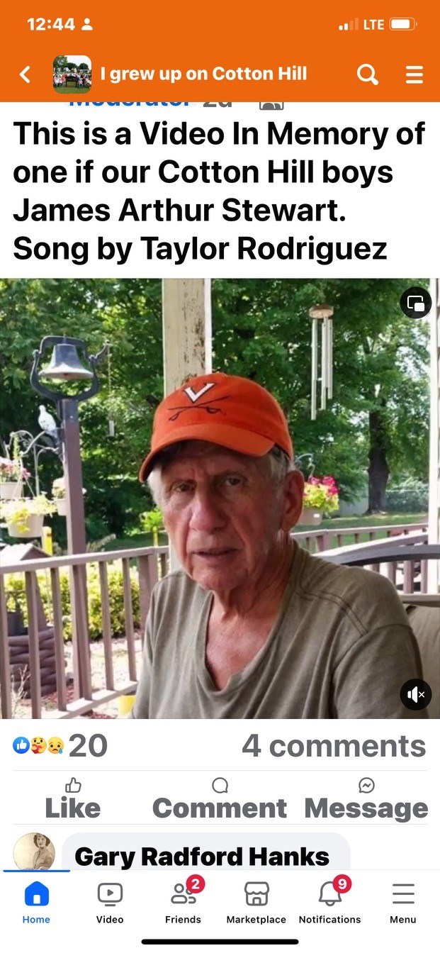 Obituary of James Arthur Stewart