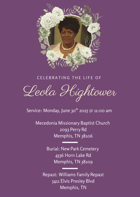Obituary of Leola Curtis Hightower