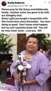 Obituario de Lydia Maldonado