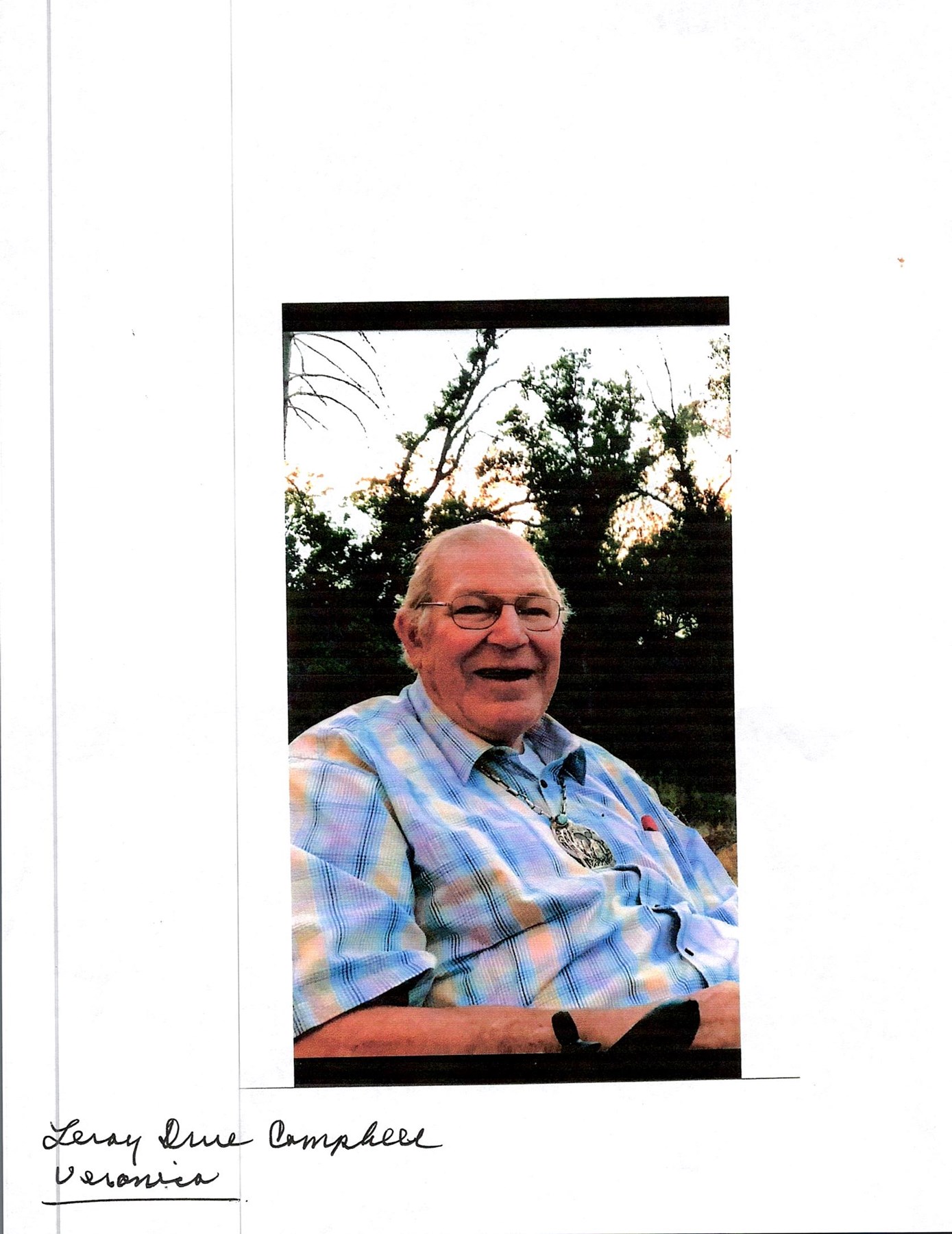 Obituary of Leroy Drue Campbell