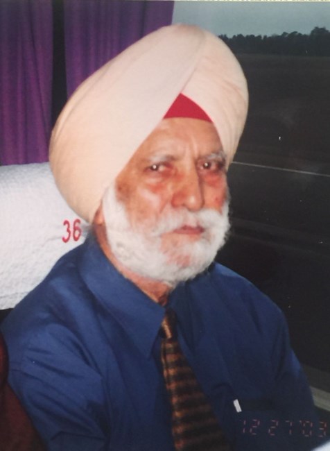 Avis de décès de Mr. Sarup Singh Thind