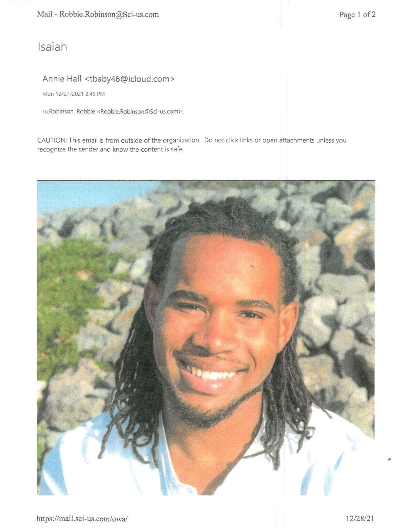 Obituary of Isaiah Earl Hall