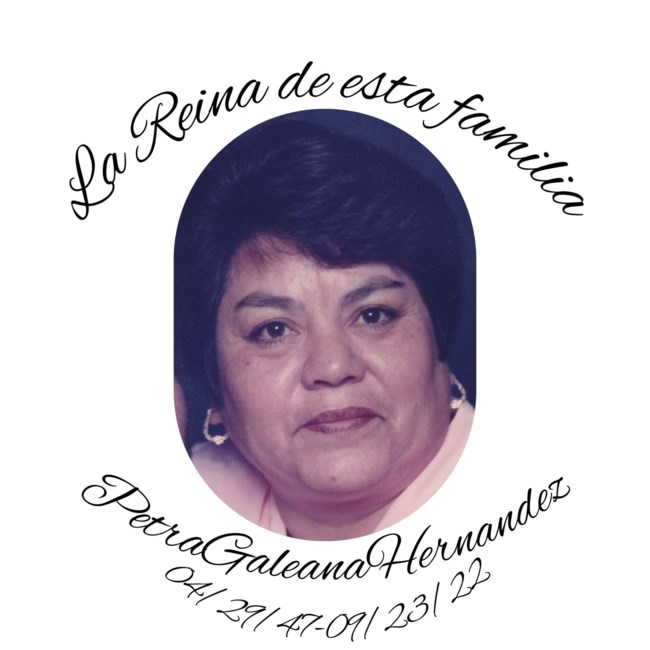 Avis de décès de Petra Galeana Hernandez