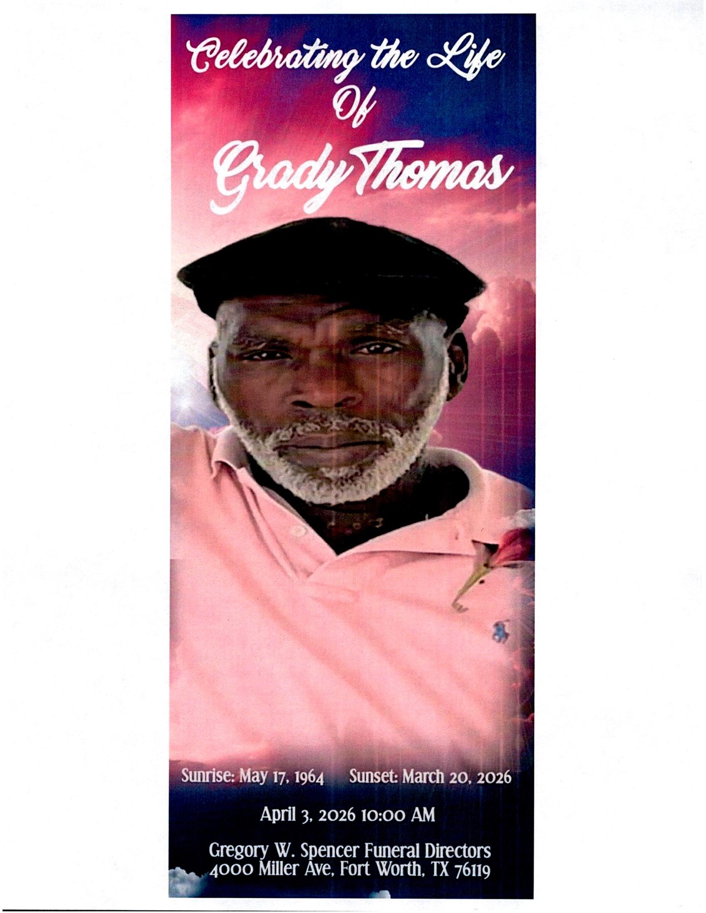 Obituary of Mr. Grady Thomas