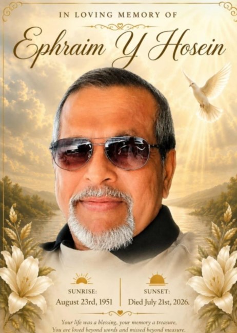 Obituary of Ephraim Yamin Hosein
