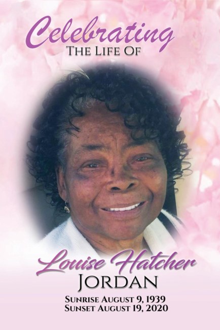 Obituary of Louise Hatcher Jordan
