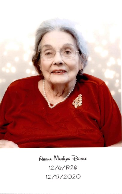 Obituario de Anna Marilyn Drake