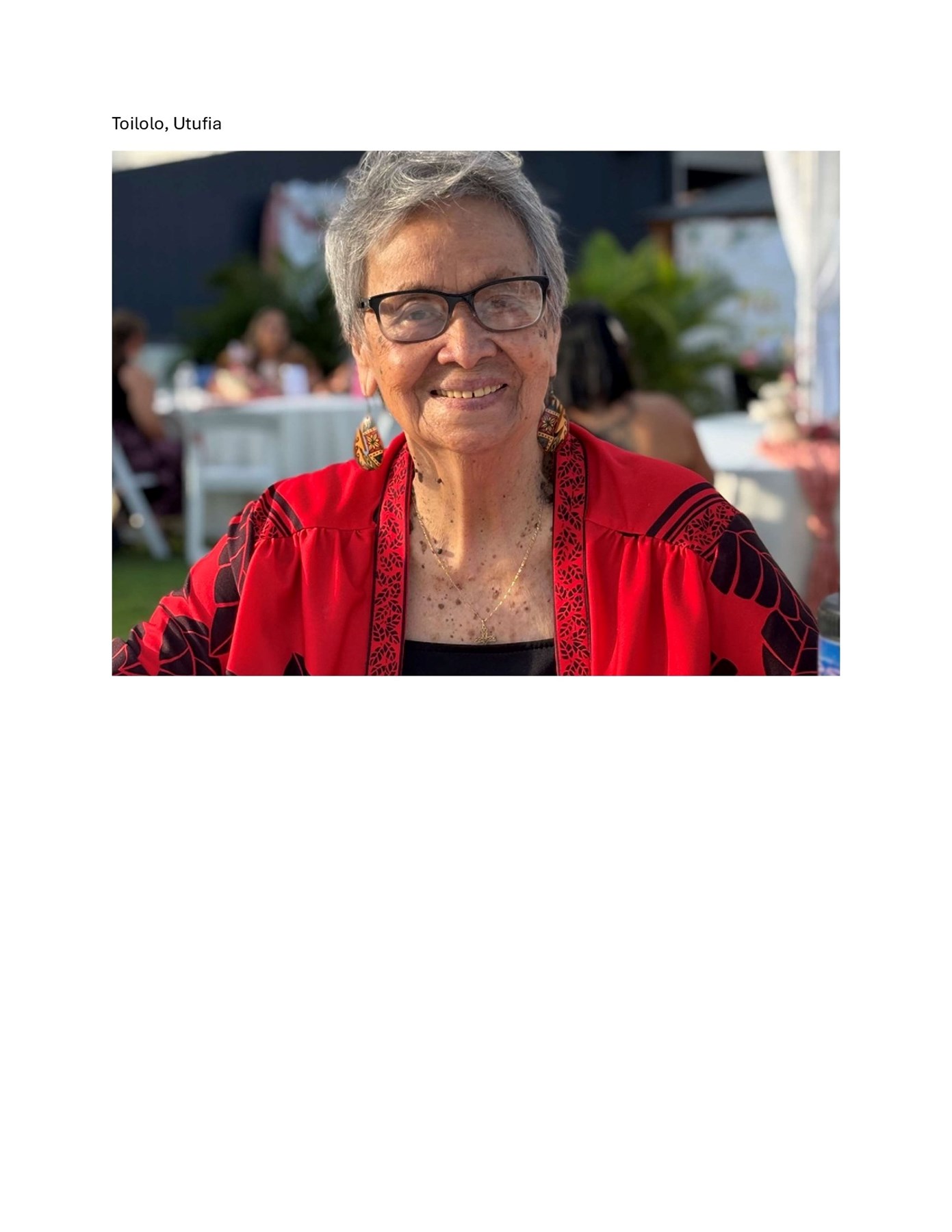 Obituary of Utufia Toilolo