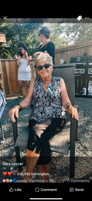 Obituary of Patricia Eleanor Garrington