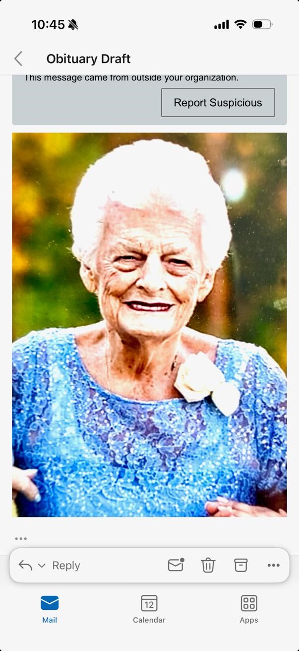 Obituario de Teresa Pauline Antinazi