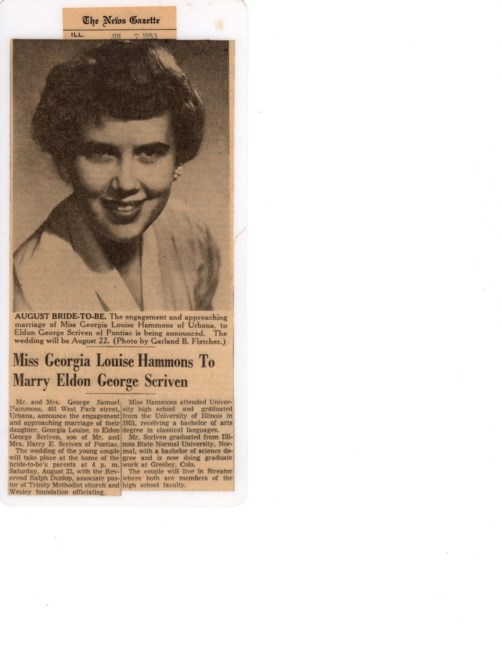 Obituary of Georgia Louise Scriven