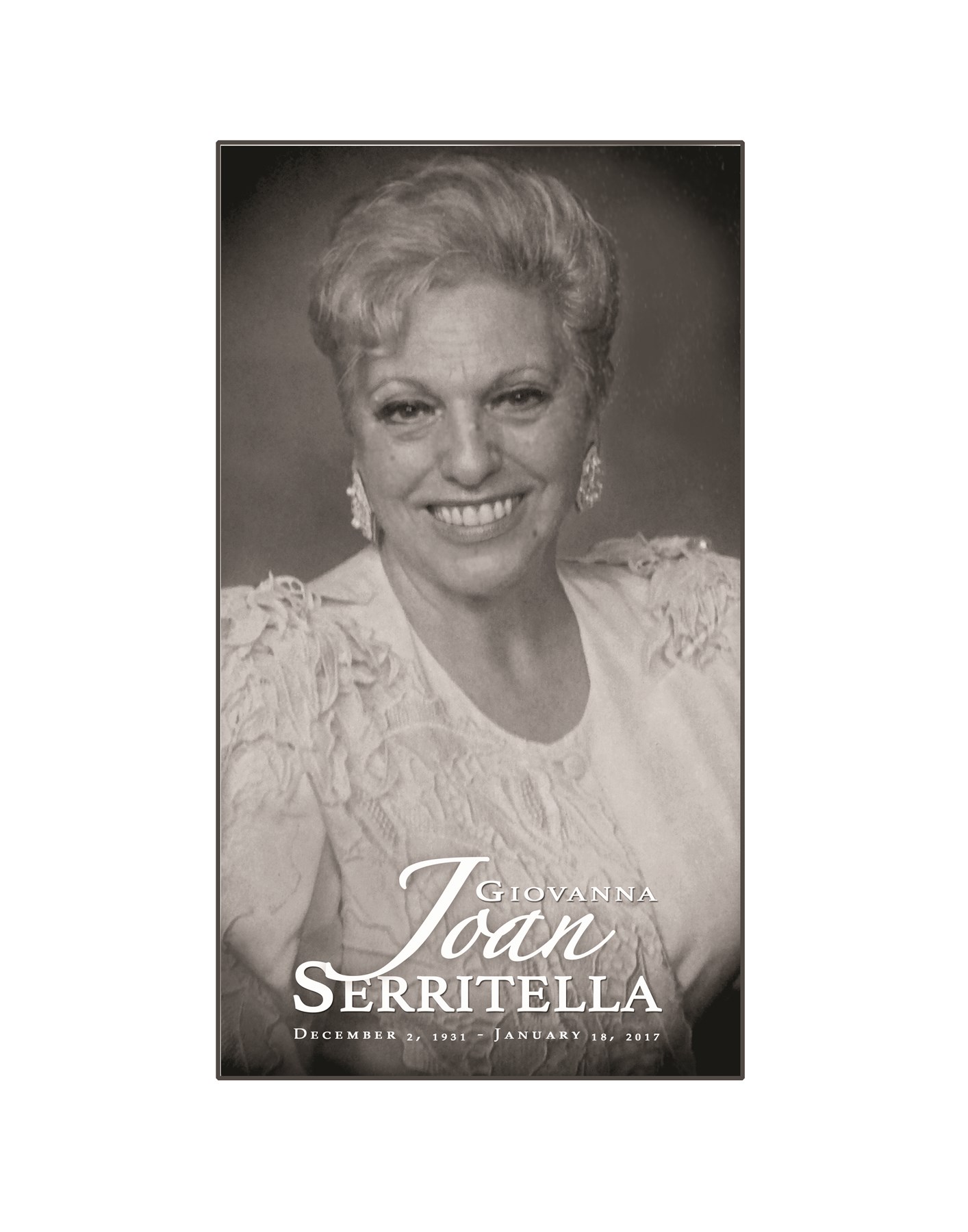 Obituary of Giovanna "Joan" Serritella