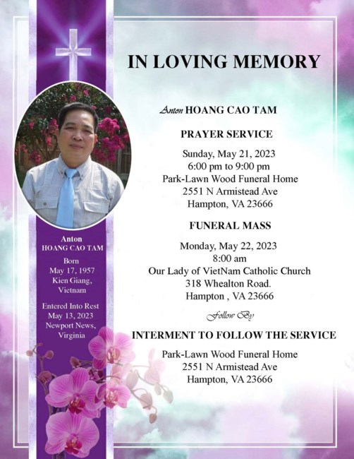 Obituary of Tam Cao Hoang