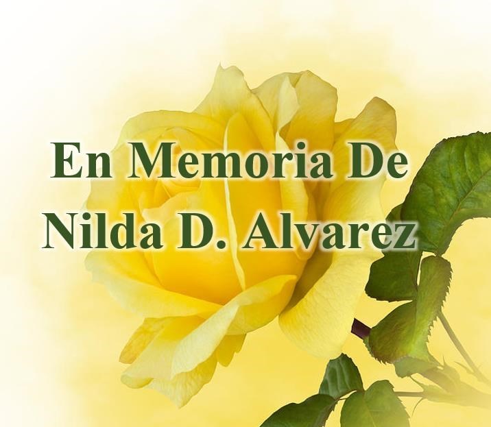 Avis de décès de Nilda D. Alvarez