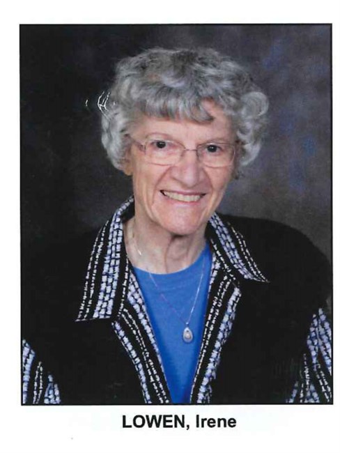 Obituary of Irene Agnes Lowen