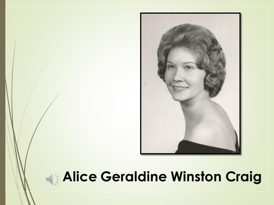 Obituary of Alice "Gerry" Winston Craig