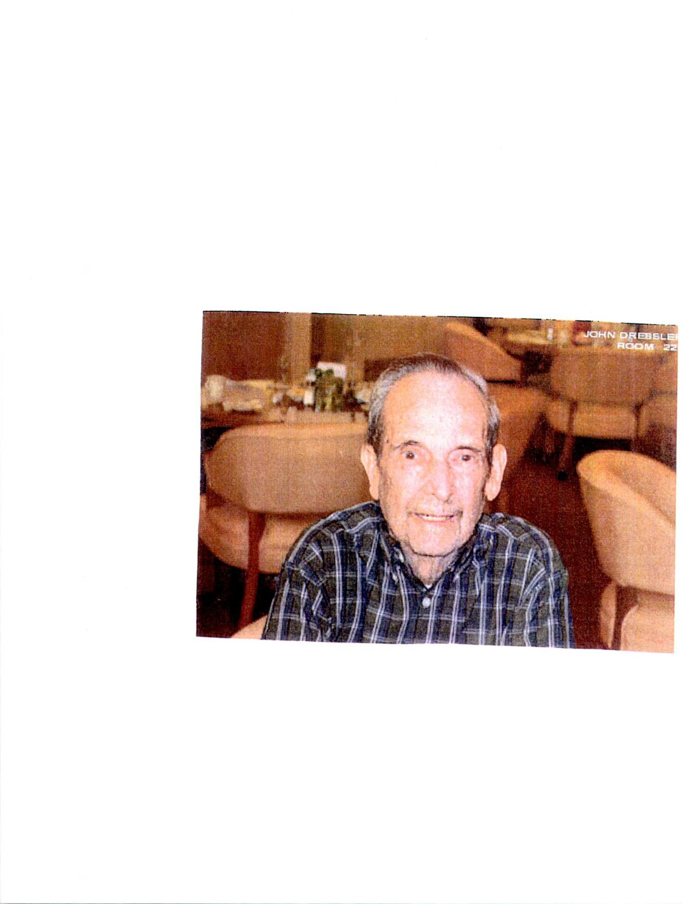 Avis de décès de John Dressler