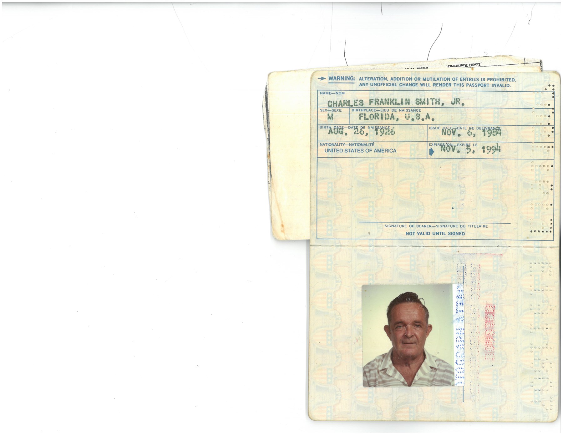 Obituary of Charles Franklin Smith Jr.