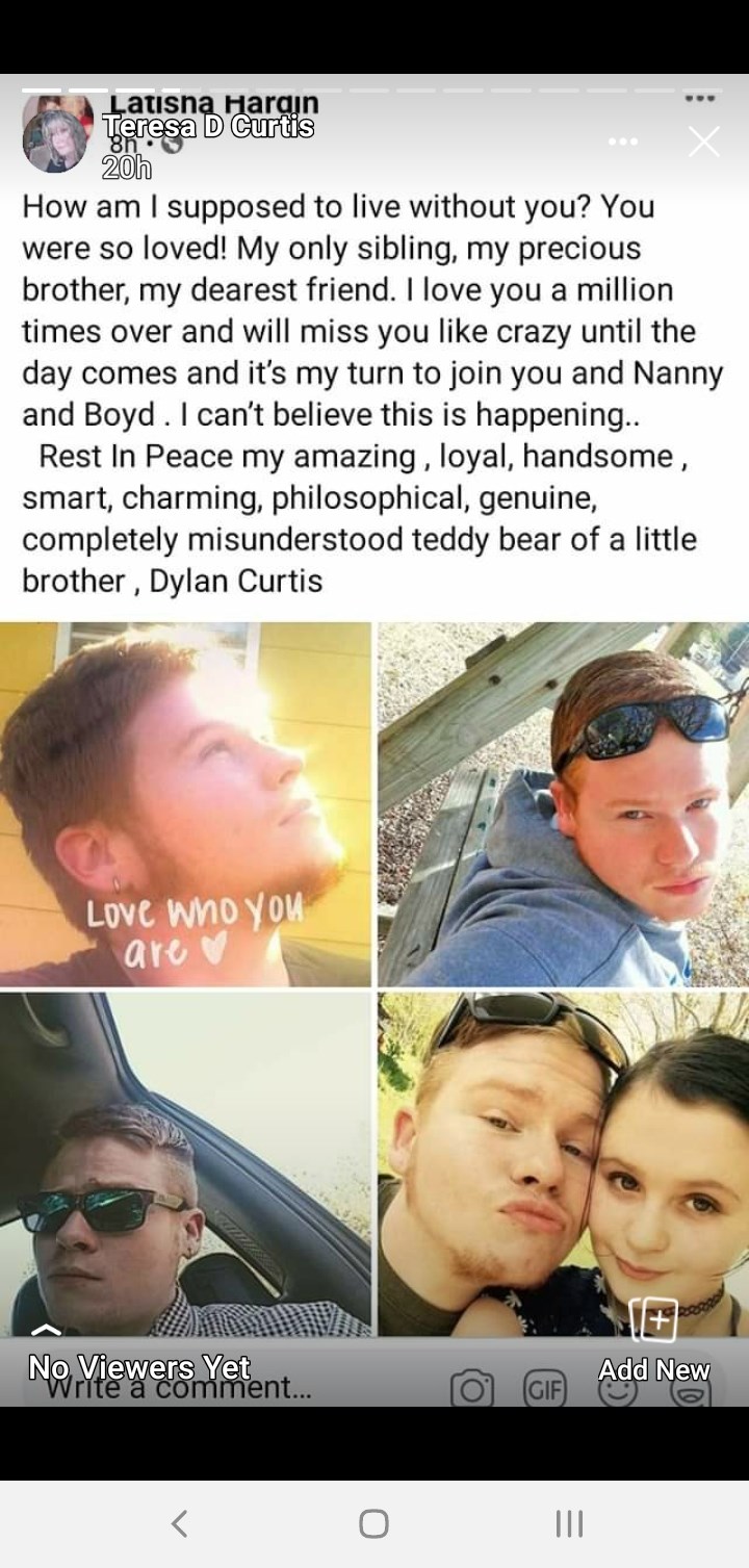 Obituary of Dylan Curtis