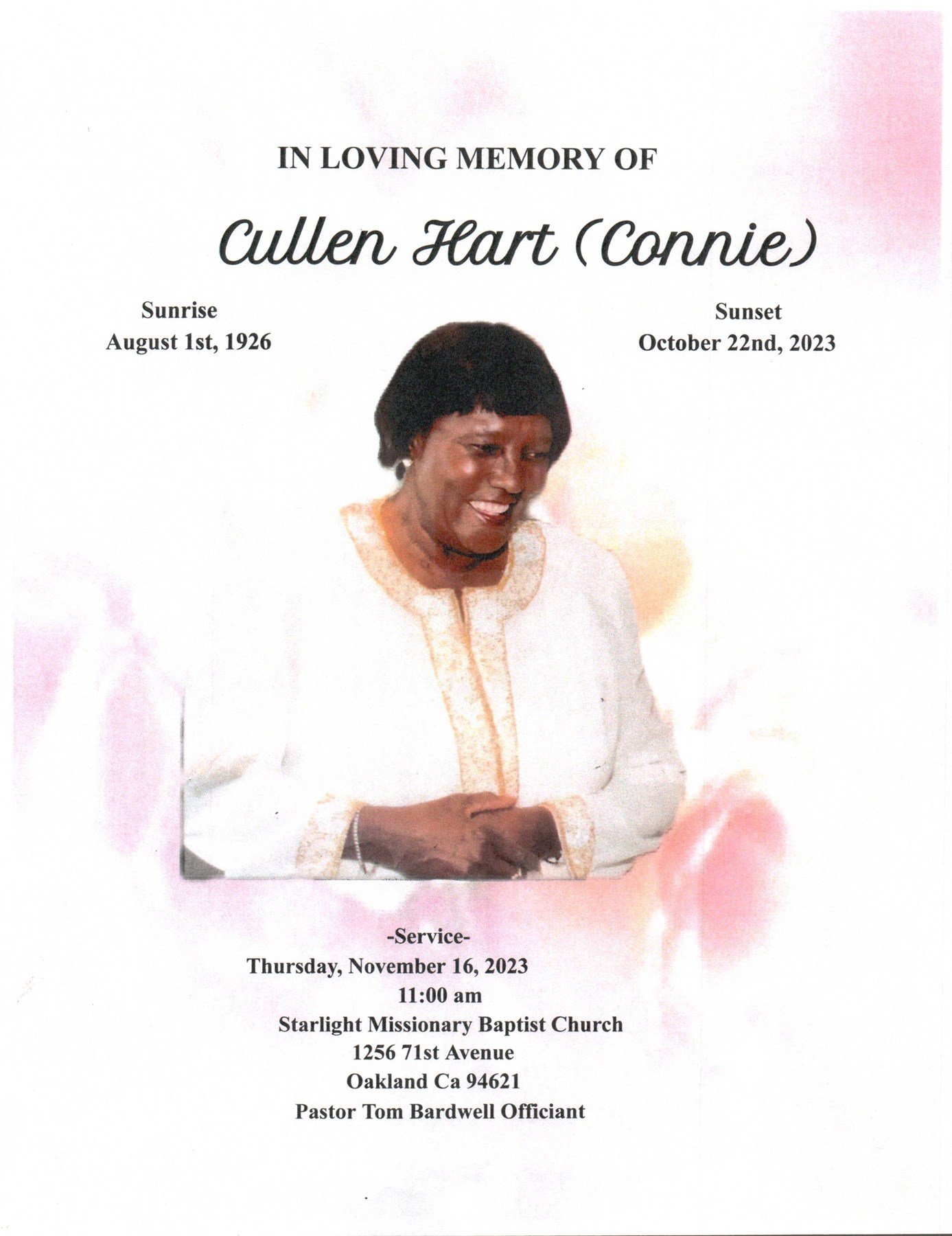 Obituary of Cullen Hart