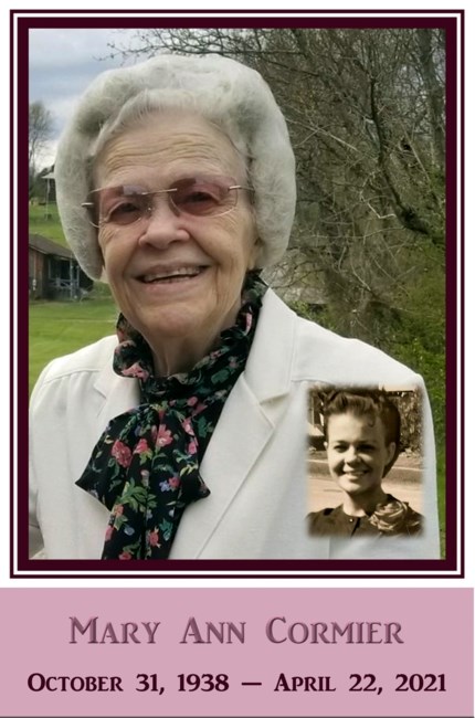 Obituary of Mary Ann Cormier