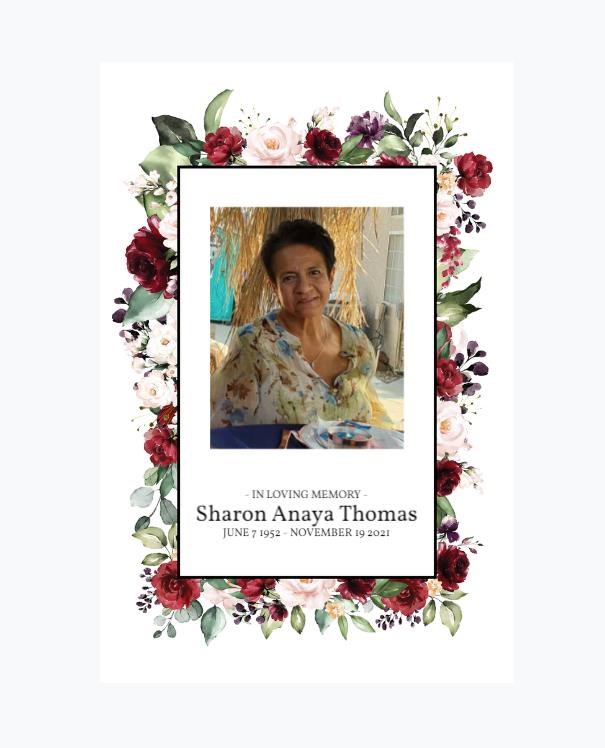 Obituary of Sharon Thomas