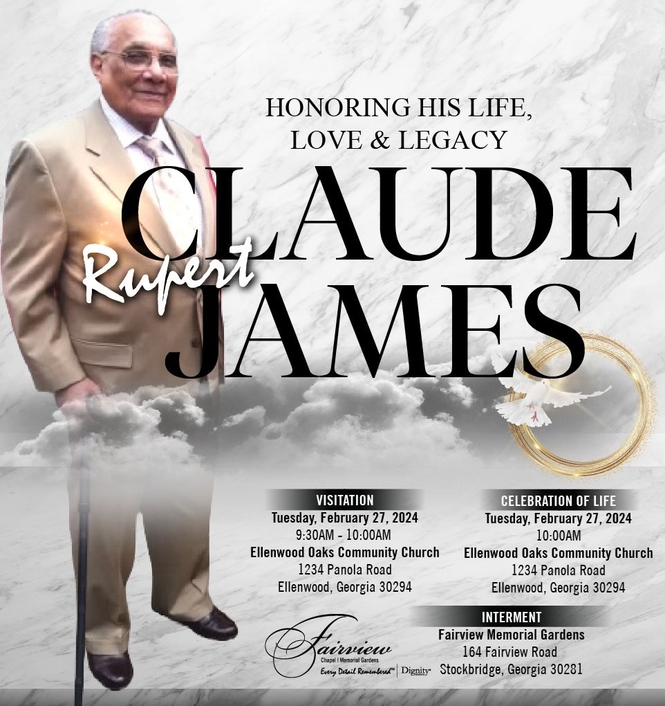 Obituary of Claude Rupert James