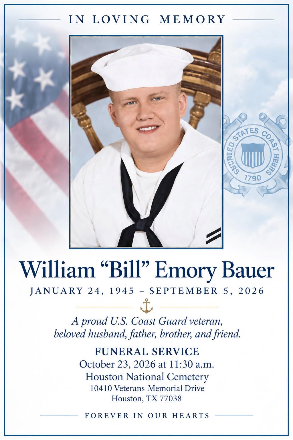 Obituary of William Emory Bauer