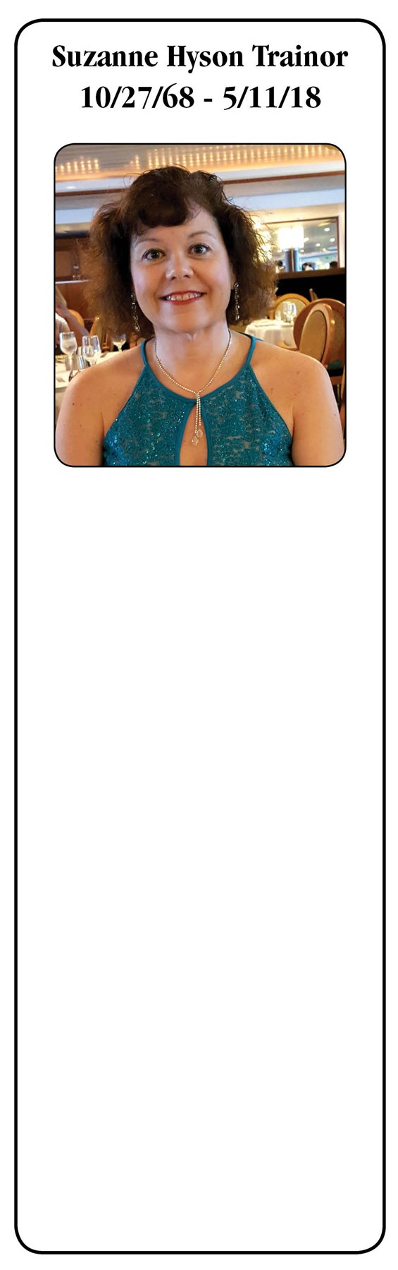 Obituary of Suzanne H. Trainor