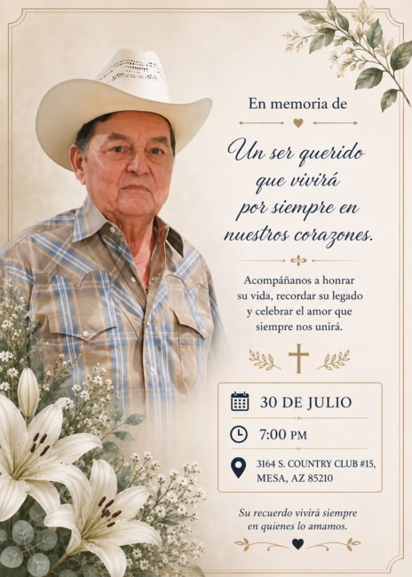 Obituario de Arnulfo Sibrian Alas