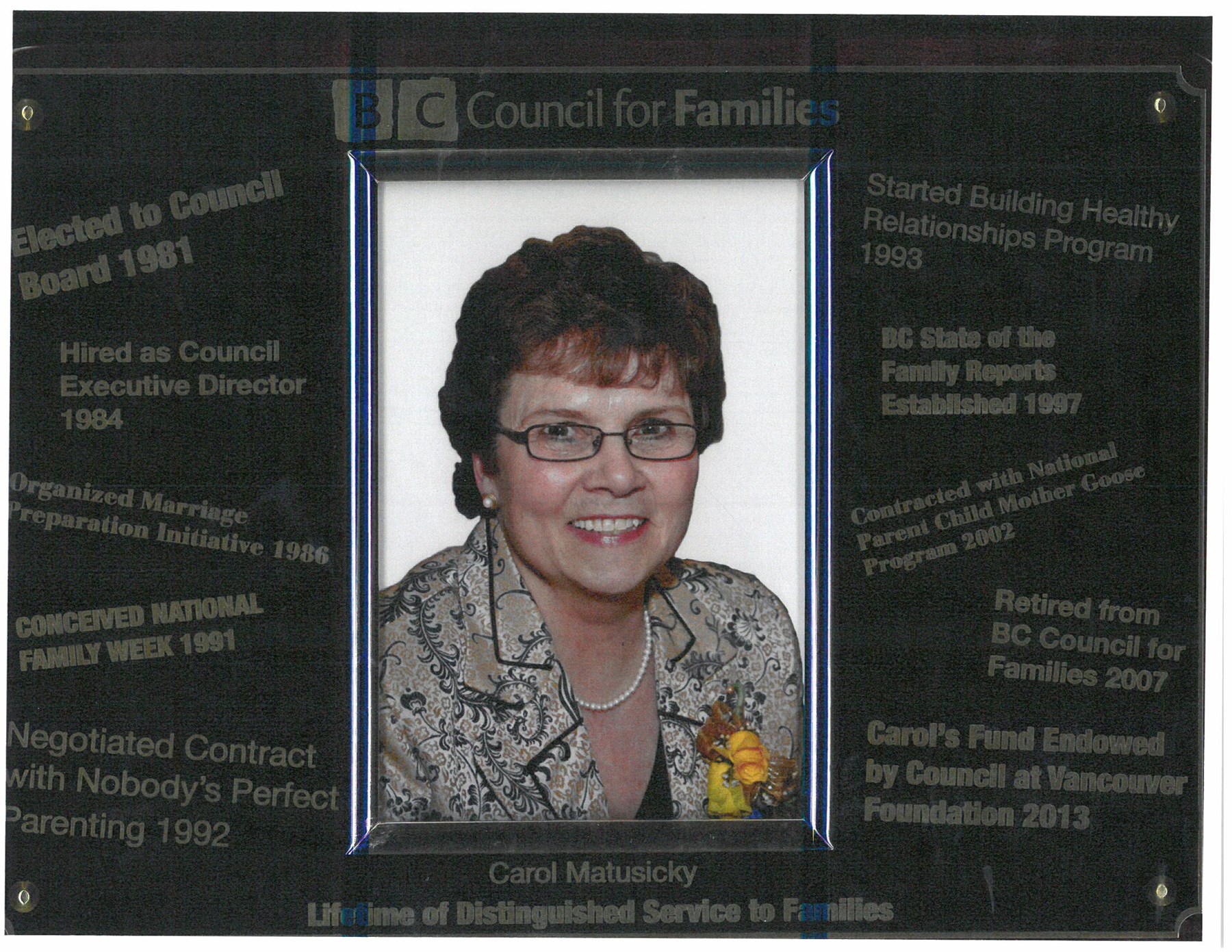 Obituary of Mrs. Carol Ann Matusicky