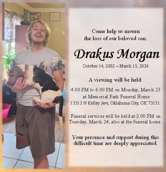 Obituary of Drakus Isiah Morgan