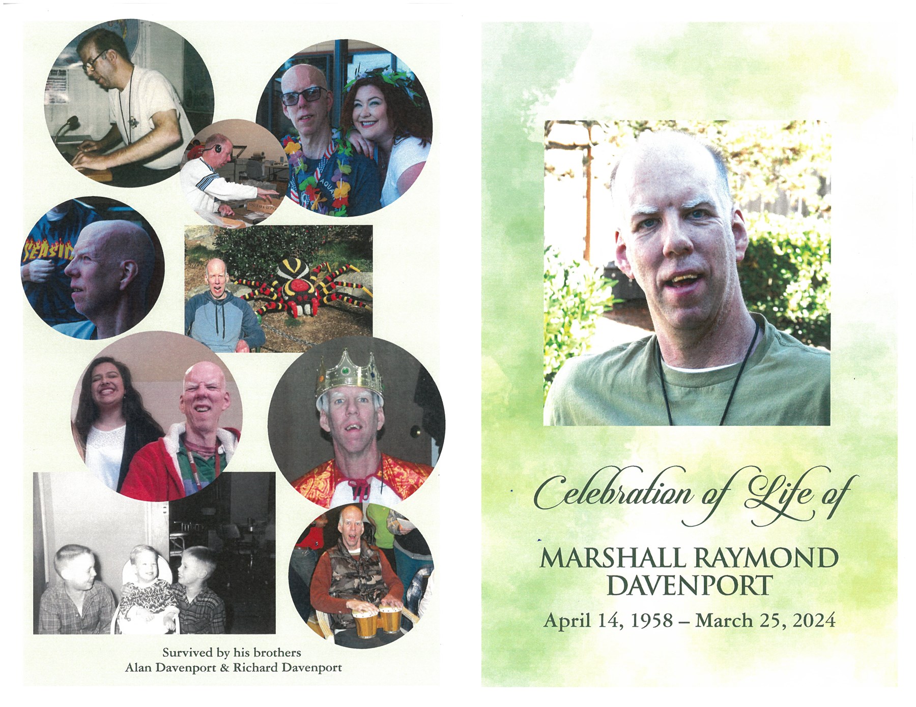 Obituary of Marshall Raymond Davenport