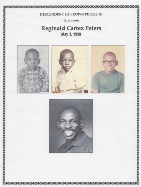 Obituary of Reginald Cartez Peters