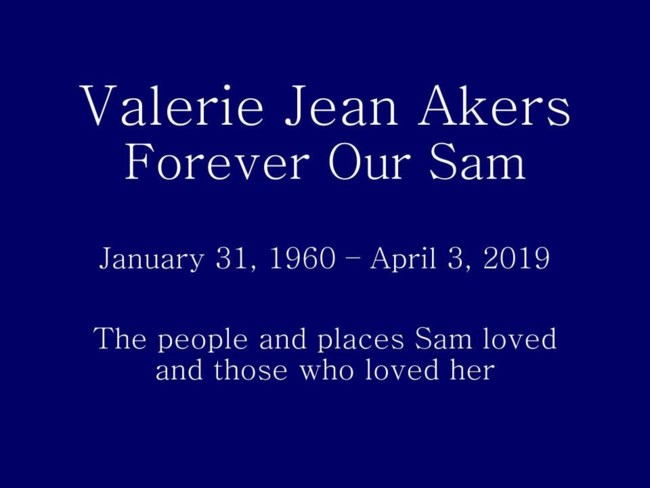  Obituario de Valerie Jean Akers