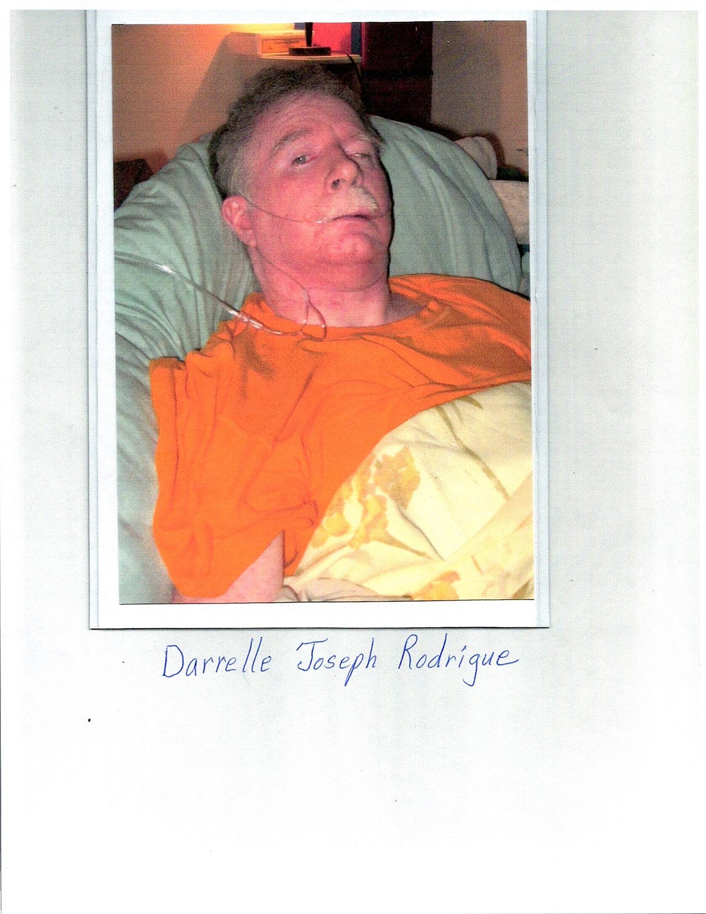 Obituary of Darrelle Joseph Rodrigue