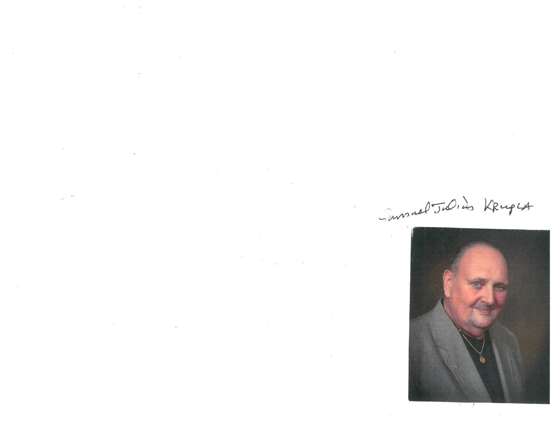 Obituary of Samuel Julius Krupla