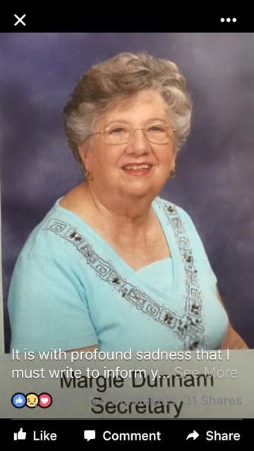 Obituary of Margaret Halpin Dunnam