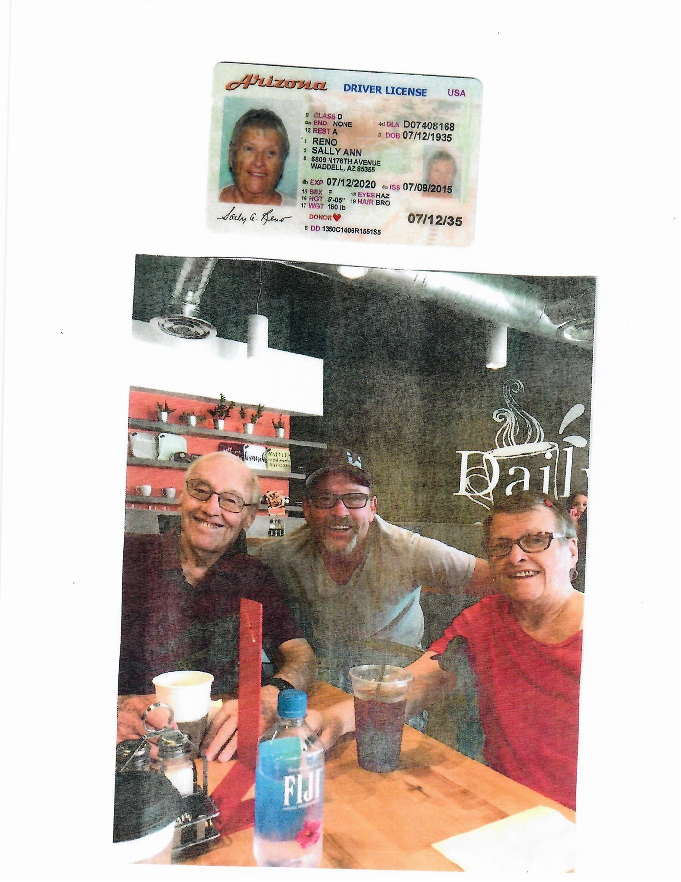 Obituary of Sally Ann Reno