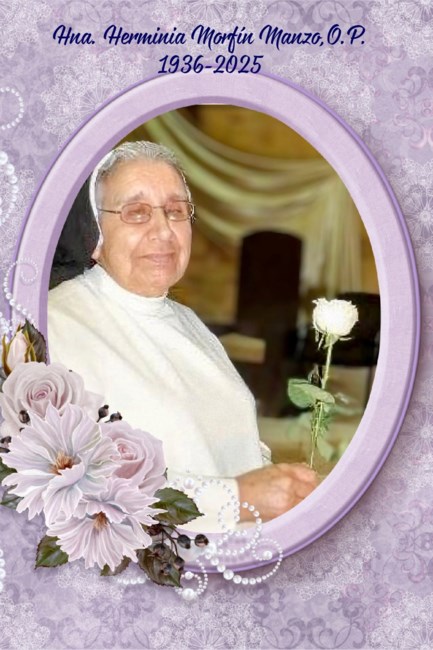 Avis de décès de Hna. Herminia Morfin Manzo, O.P.